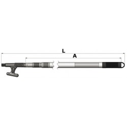 Telescopic Boat Hook for Professional Use 150-382cm