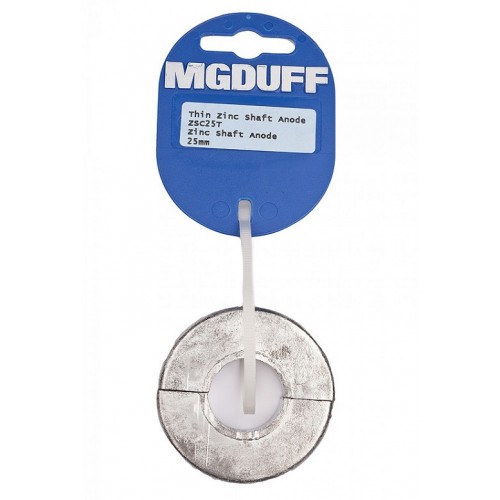 MG Duff zinc collar shaft anode to suit 25mm diameter propeller shaft - Salt water use