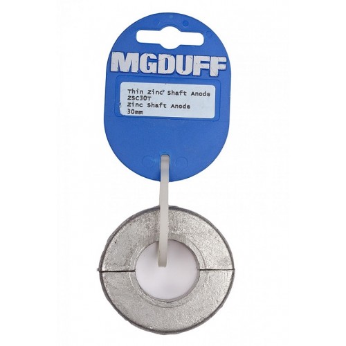 MG Duff zinc collar shaft anode to suit 30mm diameter propeller shaft - Salt water use