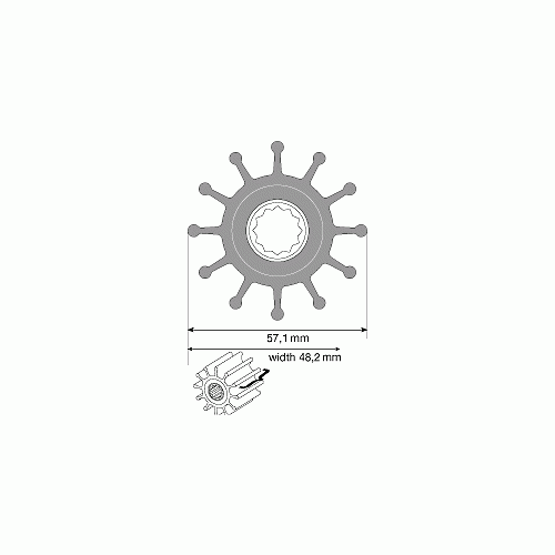 Johnson Pump F6B-9 impeller MC97 compound