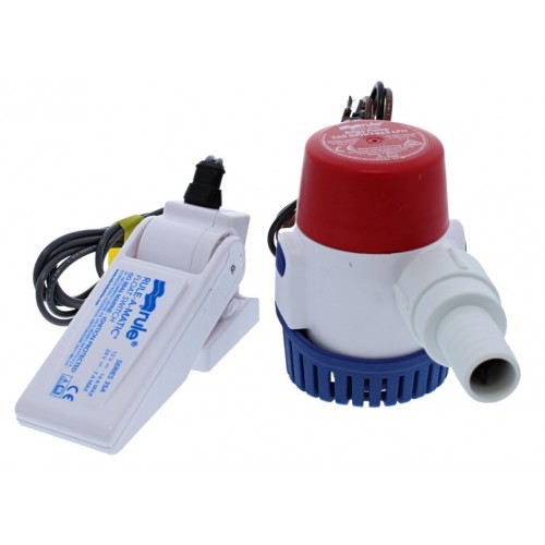 Rule 360GPH 12v Submersible Bilge pump with Rule-A-Matic Non-Mercury Float Switch