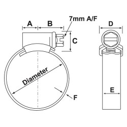 JCS Hi-Grip Jubilee Hose Clip - Stainless Steel