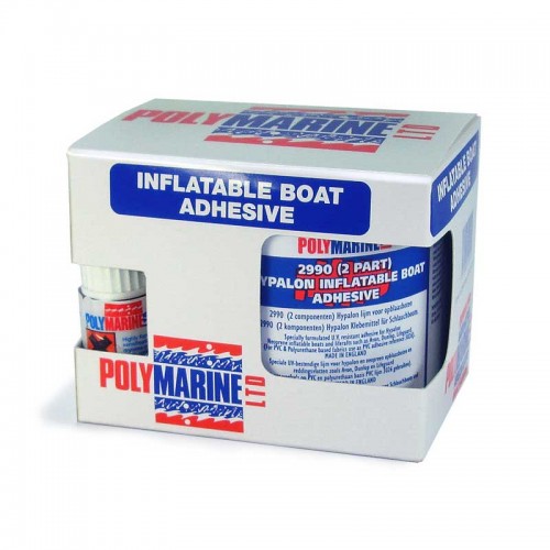 Polymarine Hypalon 2-part Adhesive - 250ml Tin + 10ml Cure