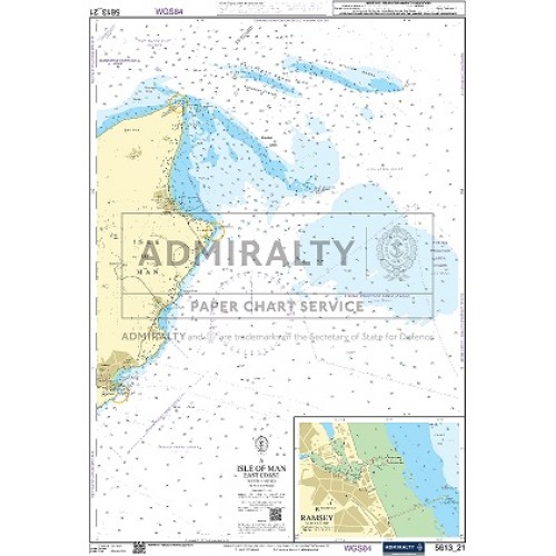 Admiralty Small Craft Chart: 5613.21 Isle of Man - East Coast