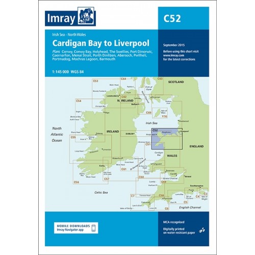 Imray Chart: C52 Cardigan Bay to Liverpool