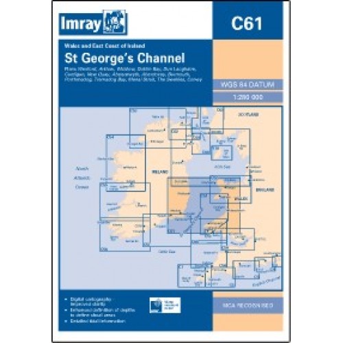 Imray Chart: C61 St George's Channel - Wales to the East Cost of Ireland