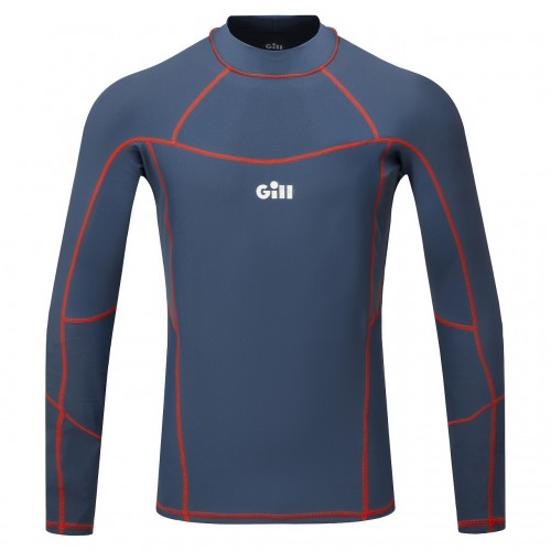 Gill Pro Long Sleeve Men's Rash Vest - Ocean