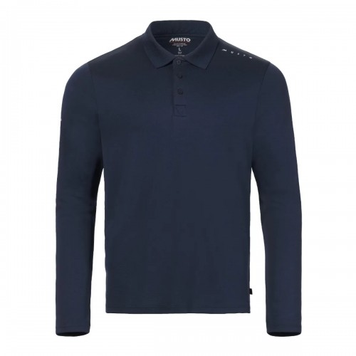 Musto EVO Crew Sunblock Long Sleeve Polo Shirt - Navy