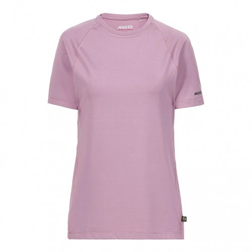 Musto EVO Women's Sunblock Short Sleeve Tee Shirt 2.0 - Lilac Chalk