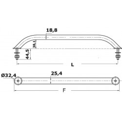 AISI316 Stainless Steel Oval Pipe Handrail