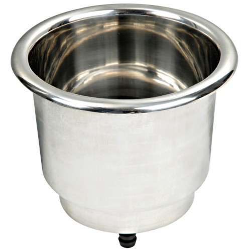 Stainless Steel Glass Cup and Bottle Holder with Drain Hole