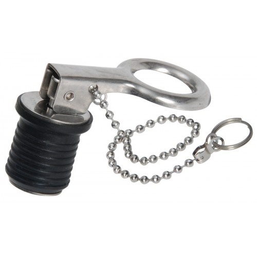 Stainless Steel Expandable Water Drain Plug with Chain 22mm