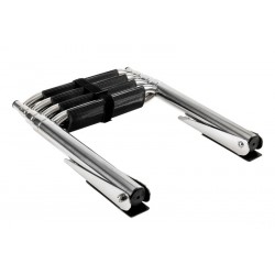Telescopic 4 Step Boat Ladder [AISI316 Stainless Steel]
