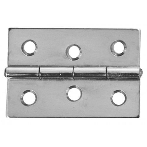 Mirror Polished Stainless Steel Rectangular Hinge 60x40mm