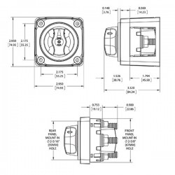 Blue Sea Mini Battery Switch On-Off 