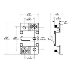 Blue Sea 285 Surface Mount Circuit Breaker 