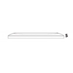 LED Ultra Flat Oblong Courtesy Light with Stainless Steel Rim (White)