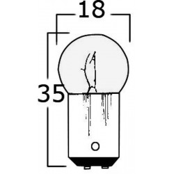 BA15D Bayonet Bulb 12V 5W