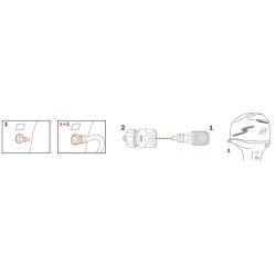 Outboard Engine Flushing Attachment Kit for Outboards Equipped with Threaded Connector - Mercury / Yamaha / Honda