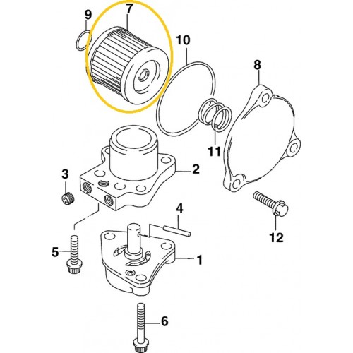 BRP Johnson Oil Filter - 0763364