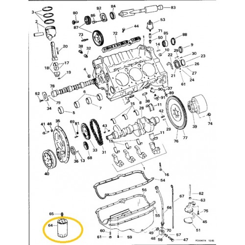 BRP OMC Oil Filter: 502903