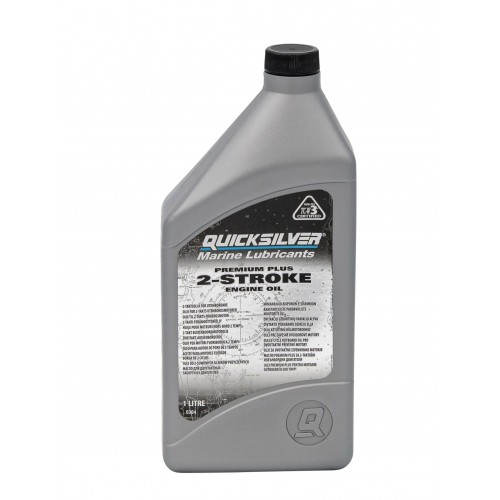 Quicksilver Premium Plus 2-stroke TCW3 Outboard Oil - 1 Litre