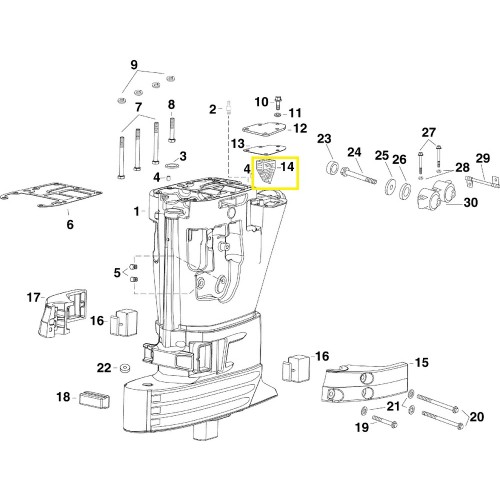 0351767 Evinrude E-TEC Exhaust Filter