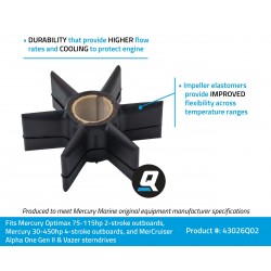 Quicksilver Water Pump Impeller - 43026Q02