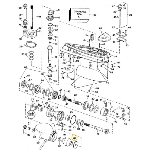 0126870 OMC BRP Propeller Thrust Washer