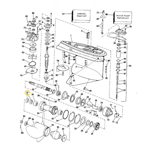 0320862 Evinrude Johnson Gearcase Seal