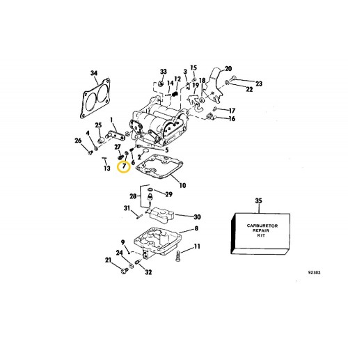 0321117 OMC BRP Evinrude/Johnson Cam Follower O-Ring 0321117 OMC BRP Evinrude/Johnson Cam Follower O-Ring