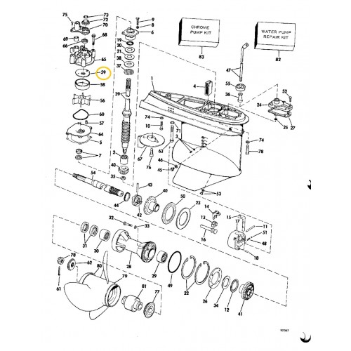 0321176 OMC BRP Cobra Evinrude/Johnson Water Pump Liner Plate 0321176 OMC BRP Cobra Evinrude/Johnson Water Pump Liner Plate