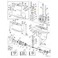0324641 OMC BRP Evinrude/Johnson Water Pump Impeller Insert Liner