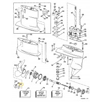 0324689 BRP Evinrude / Johnson Propeller Shaft Spacer 0324689 BRP Evinrude / Johnson Propeller Shaft Spacer