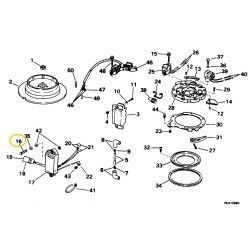 0329110 Evinrude Johnson Screw, Clamp to Cover