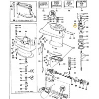 0330560 OMC BRP Evinrude Water Pump Impeller Housing 0330560 OMC BRP Evinrude Water Pump Impeller Housing
