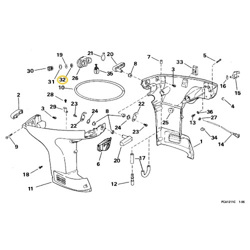 0335530 OMC BRP Evinrude/Johnson Reed Valve