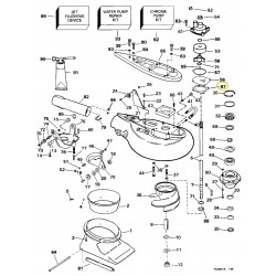 0336530 OMC BRP Evinrude / Johnson Water Pump Plate Gasket 