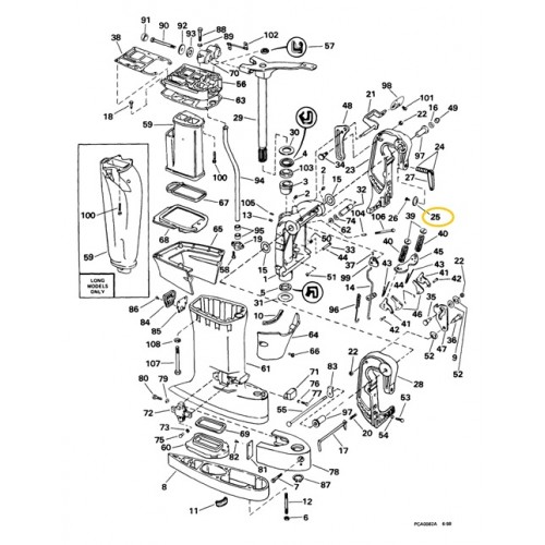 0337018 Evinrude Johnson Swivel Plate