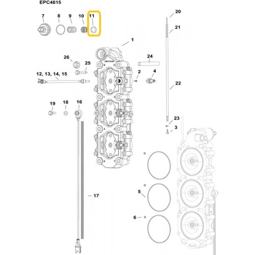0339044 Evinrude E-TEC Thermostat Gasket