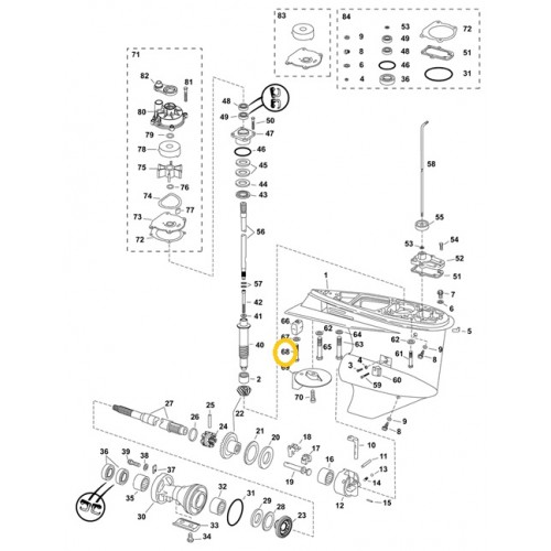 0341219 Evinrude Johnson Anode Screw