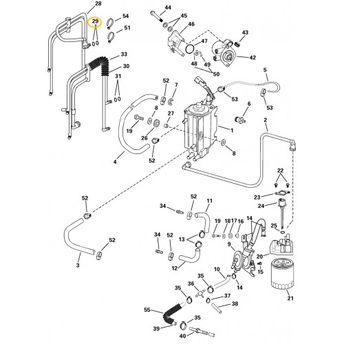 0344828 BRP Evinrude Ficht Fuel & Oil System O-ring