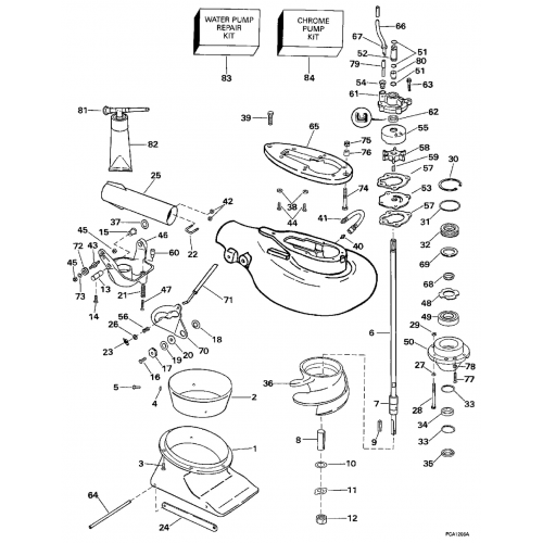 0390159 OMC BRP Evinrude/Johnson Impeller Housing 0390159 OMC BRP Evinrude/Johnson Impeller Housing