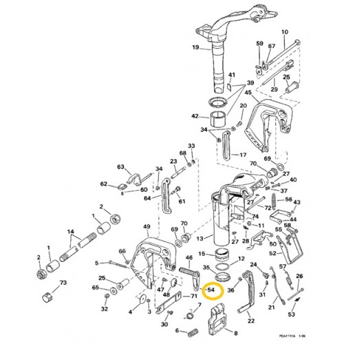 0398001 Evinrude Clamp Screw Handle 