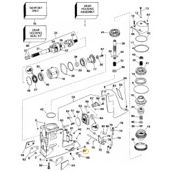 3853424 OMC BRP Evinrude / Johnson Pivot Pin Grommet 