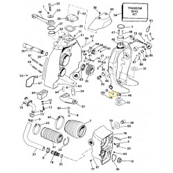 3853424 OMC BRP Evinrude / Johnson Pivot Pin Grommet 