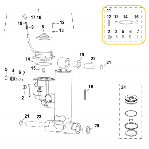 5006479 Evinrude E-TEC TNT O-Ring Kit Assembly