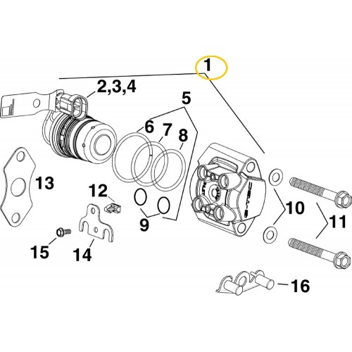 5007764 Evinrude E-TEC Fuel Injector Assembly