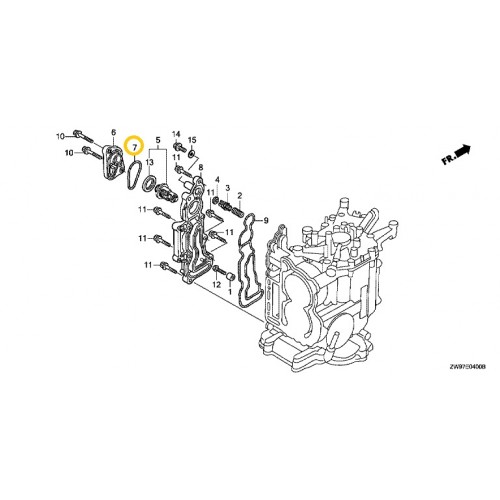 19317-ZW9-000 Honda Thermostat O-Ring