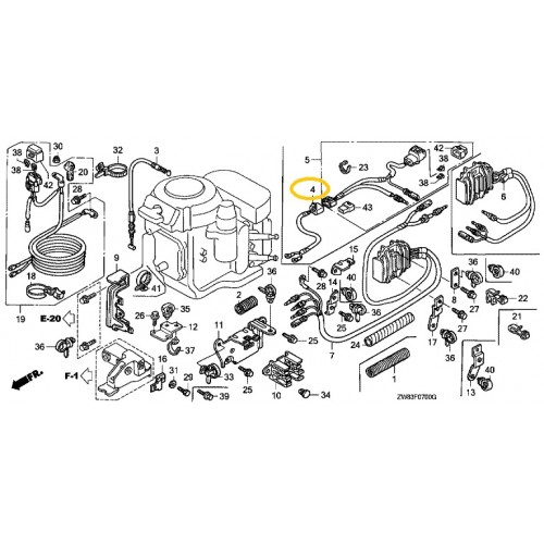 31575-ZW9-000 Honda Battery Charge Cord Assembly